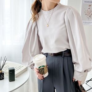 CLASSICAL ELF クラシカルエルフ バックリボン 可愛い ボリューム ショルダー ブラウス