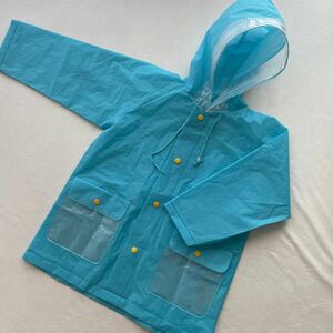 90cm レインコート　カッパ　雨具　レインウェア　男の子　キッズ　子供　幼稚園　保育園　通園　キャンプ　アウトドア　かっぱ