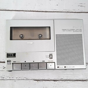 【ケース付 音出し確認済】SONY TCM-280 CASSETTE CORDER RECORDER Audio ソニー カセット コーダー レコーダー オーディオ