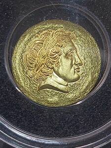 純金】最高鑑定 古代ギリシャ 安全資産 金貨 2022 イギリス クック諸島 5ドル PCGS MS70 初日 エリザベス アンティーク モダン 投資 