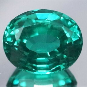 ８．９８５ct 新品大粒・グリーンブルーパライバカラー 合成人造宝石ヤグセラミック ・ＹＡＧ （イットリウム・アルミニウム・ガーネットの画像4