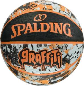 グラフィティ オレンジ SPALDING(スポルディング) バスケットボール ボール グラフィティ 5号 ラバー