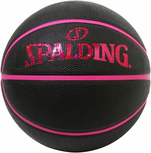 ホログラム ブラック×ピンク 84-534J SPALDING(スポルディング) バスケットボール ボール デザイン 6号 ラバー