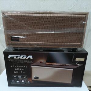 FUGA ワイヤレスウッドスピーカー ライトブラウン◆AH10706 ピーナッツクラブBluetooth