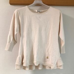 【新品】MINIMUM MINIMUM ミニマム　裾フリルニット　5部袖 SIZE 02/M