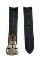 ラバーベルト 腕時計用 20mm ブラック オメガ用 シーマスター 互換 弓カン スピードマスター_画像7