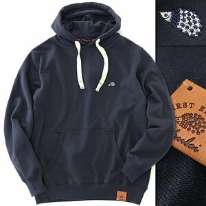  new goods chuu Bay 24SS hedgehog embroidery 2 pocket sweat Parker LL navy blue [CH1441127_79] spring summer men's CHUBEI hood kangaroo 