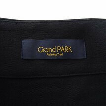 新品 Grand PARK ニコル ストレッチ ノーカラー ジャケット 46(M) 黒 【J51580】 NICOLE メンズ ブルゾン カジュアル ビジネス_画像9