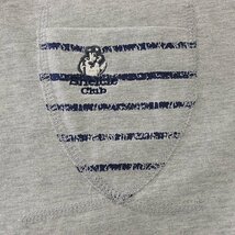 新品 シェルティークラブ 24SS ボーダー ポケット 長袖 Tシャツ M 灰 【SH1441109_97】 春夏 Sheltie Club クルーネック ロンT カットソー_画像6