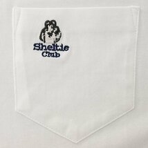 新品 シェルティークラブ 24SS 刺繍 ポケット 長袖 Tシャツ L 白 【SH1441110_7】 春夏 Sheltie Club クルーネック ロンT カットソー_画像6