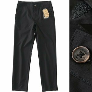  new goods chuu Bay 24SS laundry possible stretch tapered pants L black [CH1441123_99] spring summer men's CHUBEI lip Stop trousers 