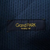 新品 Grand PARK ニコル 春夏 スポンジカット キルト スウェット イージーパンツ 46(M) 紺 【P30688】 NICOLE メンズ ジャージー パンツ_画像7