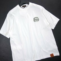 新品 チュウベイ 24SS バックポケット プリント 半袖 カットソー LL 白 【CH1442095_07】 CHUBEI 春夏 メンズ Tシャツ コットン ネームタグ_画像2