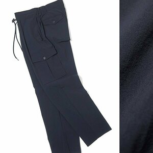  new goods Alexander Julien nylon stretch summer cargo pants L navy blue [P33082] Alexander Julian spring summer men's pants . wrinkle 