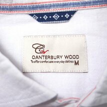 新品 カンタベリーウッド フレンチリネン コットン 半袖 シャツ L 白 【ABP548_10】 CANTERBURY WOOD 春夏 サマー メンズ 清涼_画像10