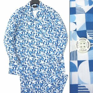  new goods 1.5 ten thousand Adabat . what . crepe pike tailored pyjamas L blue [J47056] adabat men's spring summer summer . collar car n blur -