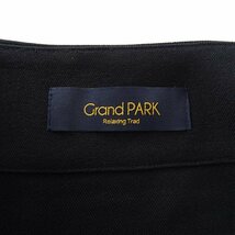 新品 Grand PARK ニコル ストレッチ ノーカラー ジャケット 46(M) 黒 【J57043】 NICOLE メンズ ブルゾン カジュアル ビジネス_画像9