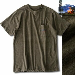 新品 キャンピングコンフォートライフ 春夏 アウトドア フィッシング プリント Tシャツ LL 緑【PW9M-T111_DGE】 CAMPING COMFORT LIFE 半袖