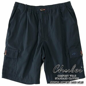  new goods chuu Bay 24SS cotton cargo Easy short pants M navy blue [CH1442099_79] spring summer men's CHUBEI half hedgehog embroidery 