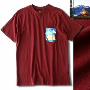 新品 キャンピングコンフォートライフ 春夏 アウトドア プリント ポケット Tシャツ LL 【PW9M-T113_DRE】 CAMPING COMFORT LIFE 半袖