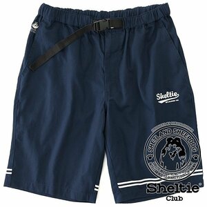  new goods shell tea Club 24SS cotton Easy climbing shorts M navy blue [SH1442087_79] spring summer pants Sheltie Club marine half 