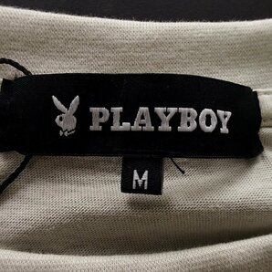 新品 プレイボーイ 24年春夏 バニー ロゴ 刺繍 カットソー M 【41028_16】 PLAYBOY ロンT ポケT 長袖 ポケット Tシャツ メンズの画像10