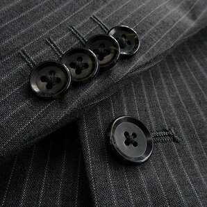 新品 ビジネスエキスパート 春夏 ストライプ スーツ A5 (M) 【J51578】BUSINESS EXPERT 背抜き シングル ウール ストレッチ メンズの画像9