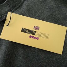 新品 ミチコロンドン 春夏 ロゴ刺繍 ポケット Tシャツ M 濃灰【ML9M-T034_DGA】 MICHIKO LONDON 半袖 コットン カットソー メンズ_画像7