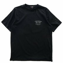 新品 ミスターヴァン 24年春夏 スクーター プリント カットソー M 黒【VA1742007_99】 MR.VAN メンズ 半袖 丸首 Tシャツ バイク コットン_画像2