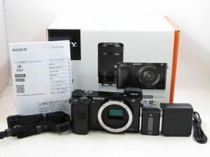 [22555V5]* finest quality beautiful goods *SONY α6000 body origin box attaching 