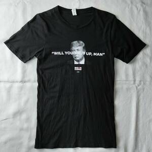 2000's~ DONALD TRUMP WILL YOU SHUT UP MAN フォトプリントTシャツ ヴィンテージ 100％コットン ブラック 黒 表記Sサイズ USA輸入古着