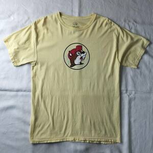 1990's~2000's BUC-EE'S プリントTシャツ ヴィンテージ 100％コットン イエロー 表記Mサイズ USA輸入古着