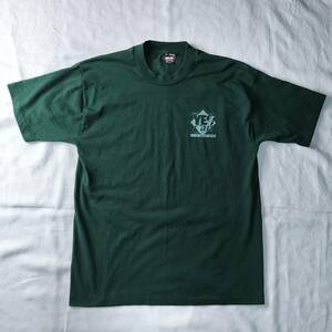 1990's MADE IN USA アメリカ製 FRUIT OF THE LOOM BEST プリントTシャツ ヴィンテージ グリーン 緑 表記Lサイズ 良品 希少