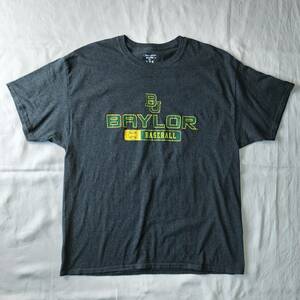 2000's Champion BAYLOR カレッジロゴTシャツ ヴィンテージ チャコールグレー 表記XLサイズ American vintage 良品