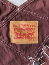 2000's Levi's デニムオーバーオール ヴィンテージ ブラウン 赤茶色 American vintage 良品_画像10