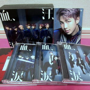 K-POP♪ BTS 防弾少年団「血、汗、涙」4形態セット CD+DVD+生写真7枚+三方背BOX 日本盤／ほぼ美品！超貴重品！