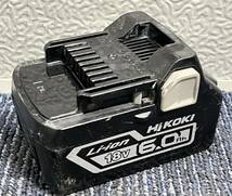 【美品】HiKOKI ハイコーキ リチウムイオンバッテリー BSL1860 18V 6.0Ah 2378_画像2