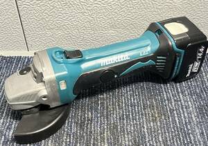 【美品】makita マキタ 充電式ディスクグラインダ GA400D バッテリー1個(3.0Ah) 研削 研磨 電動工具 2381