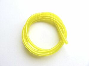 3mmX6mm 燃料ホース 1ｍ　サイズ　黄色ホース　 ヒューエルホース　ガソリンホース　1メートル 　キャブレター　ジャンク　　　　(hose3)