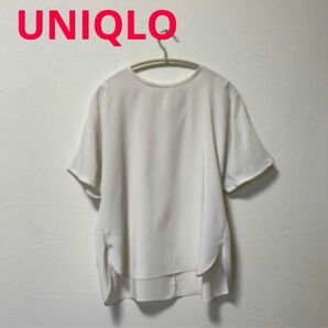 UNIQLO(ユニクロ) シルフィールブラウスMサイズ・ホワイト