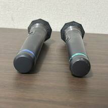 Panasonic WX-3200 ブラック 黒 2本 パナソニック ワイヤレス マイク CARDIOID DYNAMIC WIRELESS MICROPHONE 松下通信工業 動作未確認_画像5