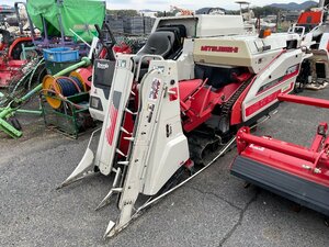 ◎岡山発　Mitsubishi　Combine　MC120　2条　使用hours241ｈ　袋取り　中古　農機具　あぐり家