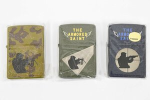 Zippo ジッポー THE ARMORED SAINT アーマード セイント 3個セット オイルライター 喫煙具 20794511