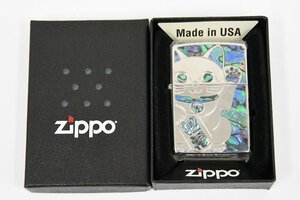 Zippo ジッポー SHELL LUCKY CAT 招福 開運 まねきねこ 貝殻柄 両面柄 2017年製 箱付き【美品】オイルライター 20795187