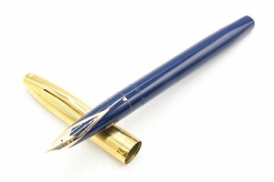 SHEAFFER シェーファー 万年筆 タッチダウン式 インペリアル? 14K 金キャップ 青軸 ブルー系 20794429