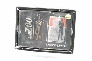 Zippo ジッポー JAMES BOND ジェームズ・ボンド 007 限定品 ストラップ付 1999年製 オイルライター 喫煙具 箱 20794834