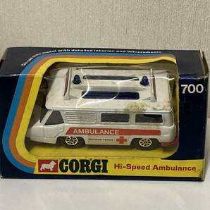 送料無料　CORGI TOYS コーギー AMBULANCE ハイスピードアンビュランス　ミニカー　模型