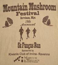 即決【Mountain Mushroom Festival】フェスティバル Tシャツ/L/カーキ/ケンタッキーきのこフェス/PORT&COMPANY/マッシュルーム(nk-244-3-3)_画像4