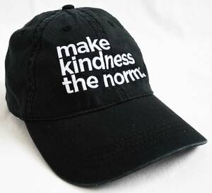  即決【Random Acts of Kindness.org】make kindness the norm./オフィシャル キャップ/フリーサイズ/ブラック/CAP AMERICA(nk-244-5-2)