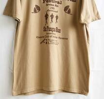 即決【Mountain Mushroom Festival】フェスティバル Tシャツ/L/カーキ/ケンタッキーきのこフェス/PORT&COMPANY/マッシュルーム(nk-244-3-3)_画像7